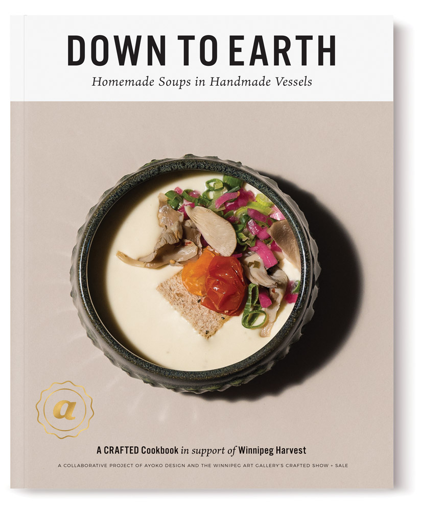 Cover of Down to Earth Cookbook, in support of Winnipeg Harvest