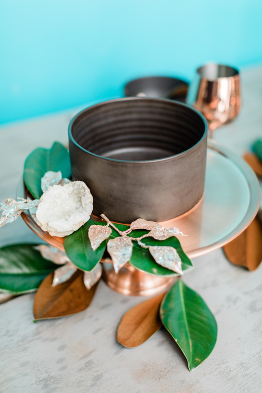 Teegan Walker Ceramic bowl copper geode